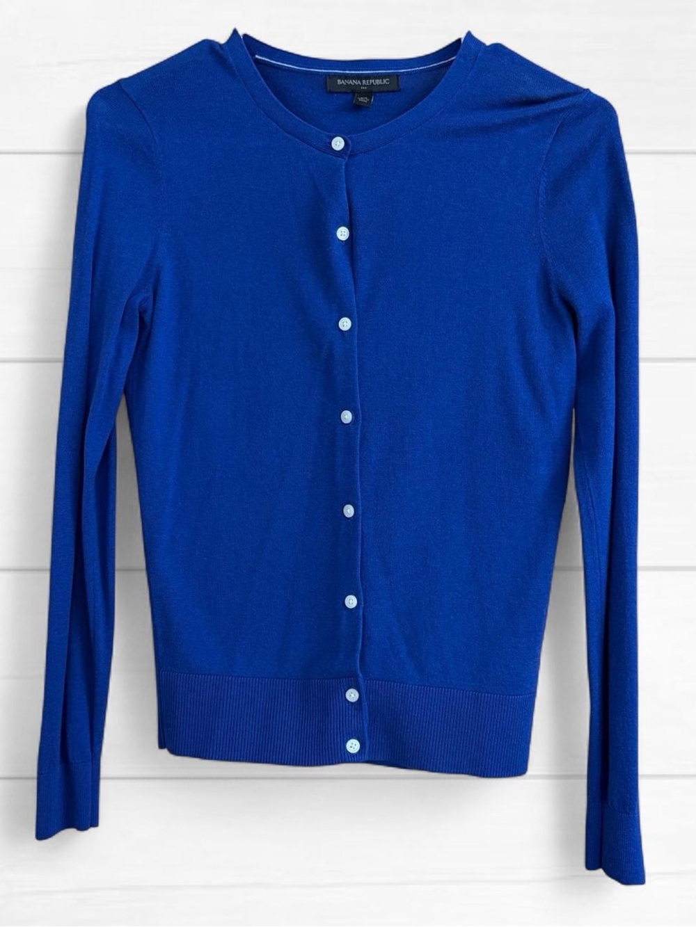 Banana Republic Women’s Royal Blue Button-Front Sweater, XS